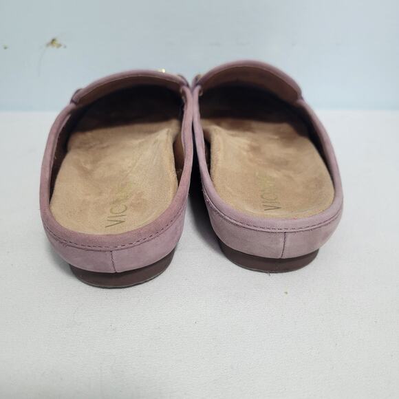 Vionic Adeline Purple Suede Leather Mule With Horsebit Detail Size 9M 10290-808 - Picture 4 of 9